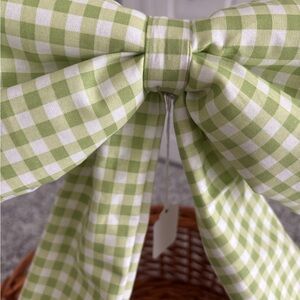 Mothers Day Wreath Bow  Handmade Gingham Large Bow NEW Custom Color Final Sale